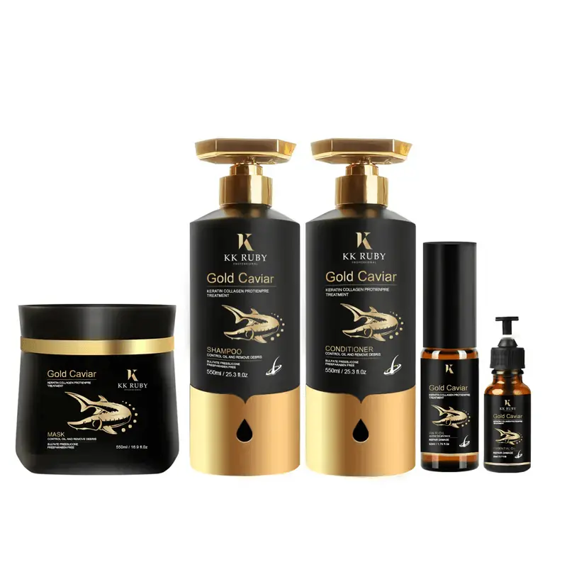 OEM/ODM Wholesale Caviar Keratin Hair Care Set – Moisturizing Sulfate‑Free Shampoo & Conditioner