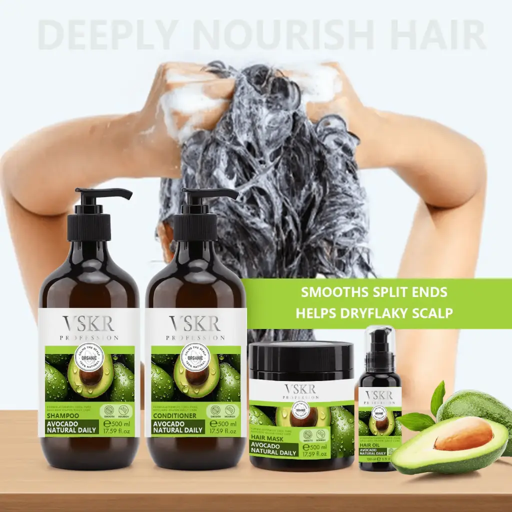 Avocado Shampoo for Hair Repair | Intense Hydration & Shine | TikTok Viral Hair Care | Sulfate‑Free & Nourishing for All Hair Types